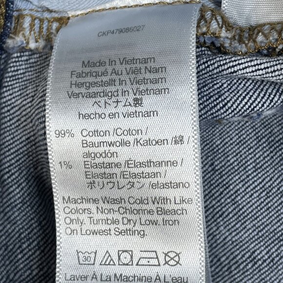 Madewell Jeans Womens Sz 25 Blue Mid Rise Perfect Vintage Straight Leg 25x27 - Picture 8 of 9